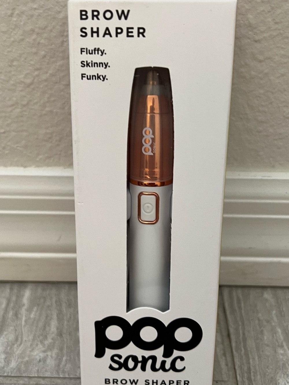 Pop Sonic White and Rose Gold Brow Shaper